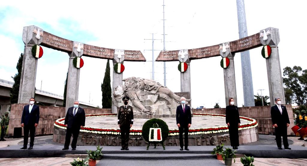 Alfredo del Mazo encabeza la Ceremonia del 174 aniversario de los  Niños Héroes de Chapultepec