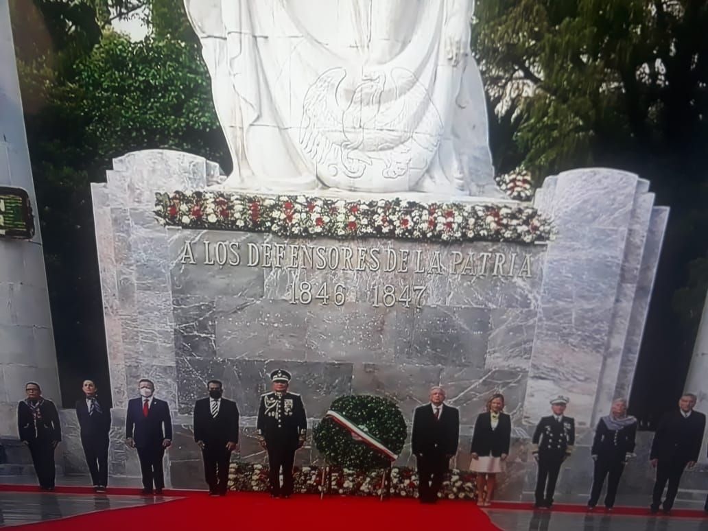 #El presidente Andrés Manuel López Obrador encabezo el 174 aniversario de la gesta heroica de los niños héroes