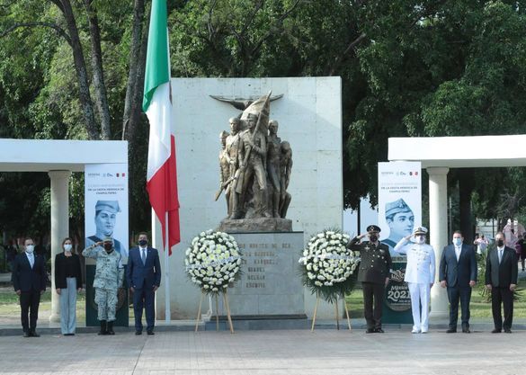 Conmemora Gobernador Francisco García Cabeza de Vaca 174 Aniversario de la Gesta Heroica de Chapultepec