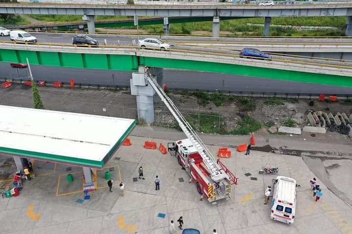 #CAPUFE repara puente vehicular afectado en la pista México - Puebla afectado por el temblor