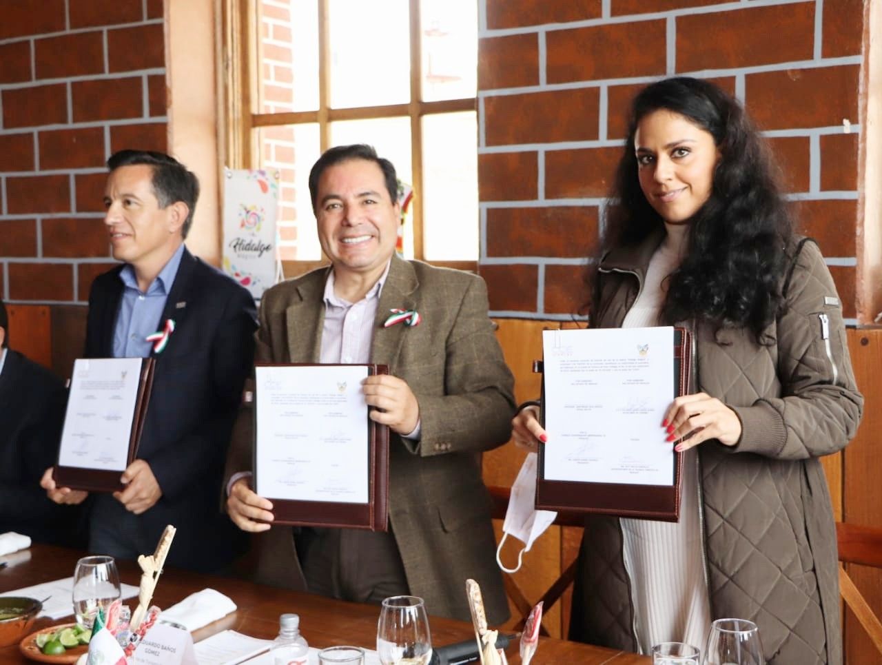 Firman SECTUR y CCEH convenio para uso de marca "Hidalgo Mágico" 