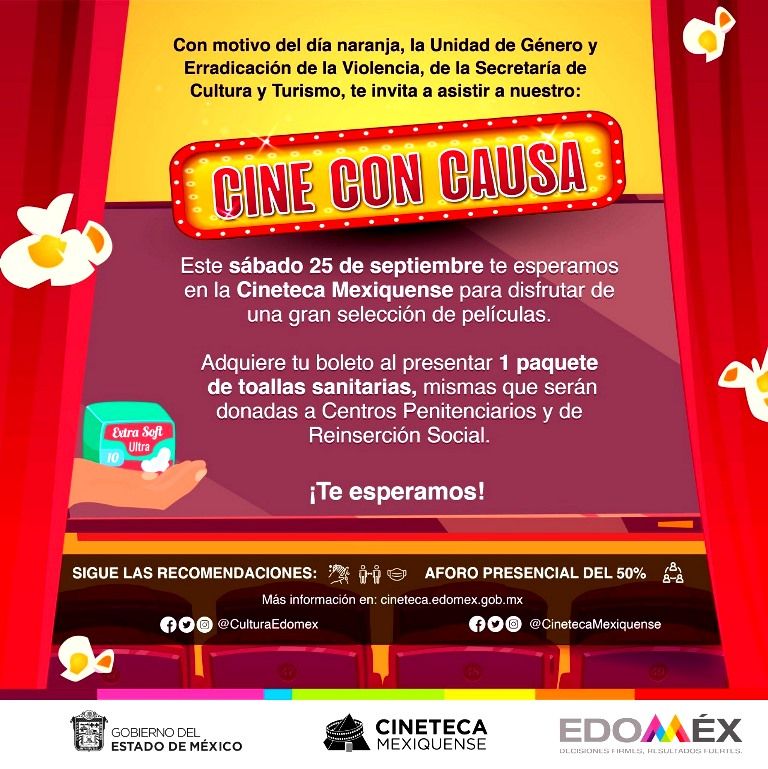 La Secretaria de Cultura y Turismo invita a participar en ’Cine con Causa’