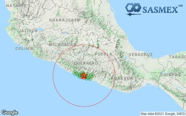 Van mil 248 réplicas tras sismo en Guerrero