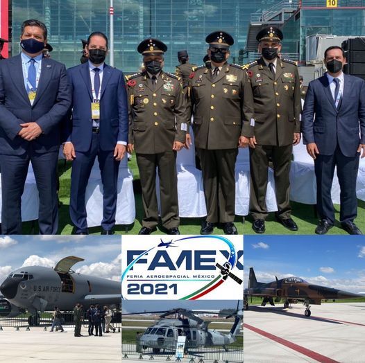 Asiste Gobernador de Tamaulipas en Feria Aeroespacial México FAMEX 2021.