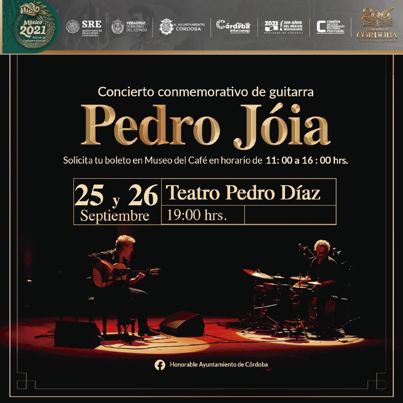 Por frente frío, conciertos de Pedro Jóia cambian de sede al teatro Pedro Díaz
