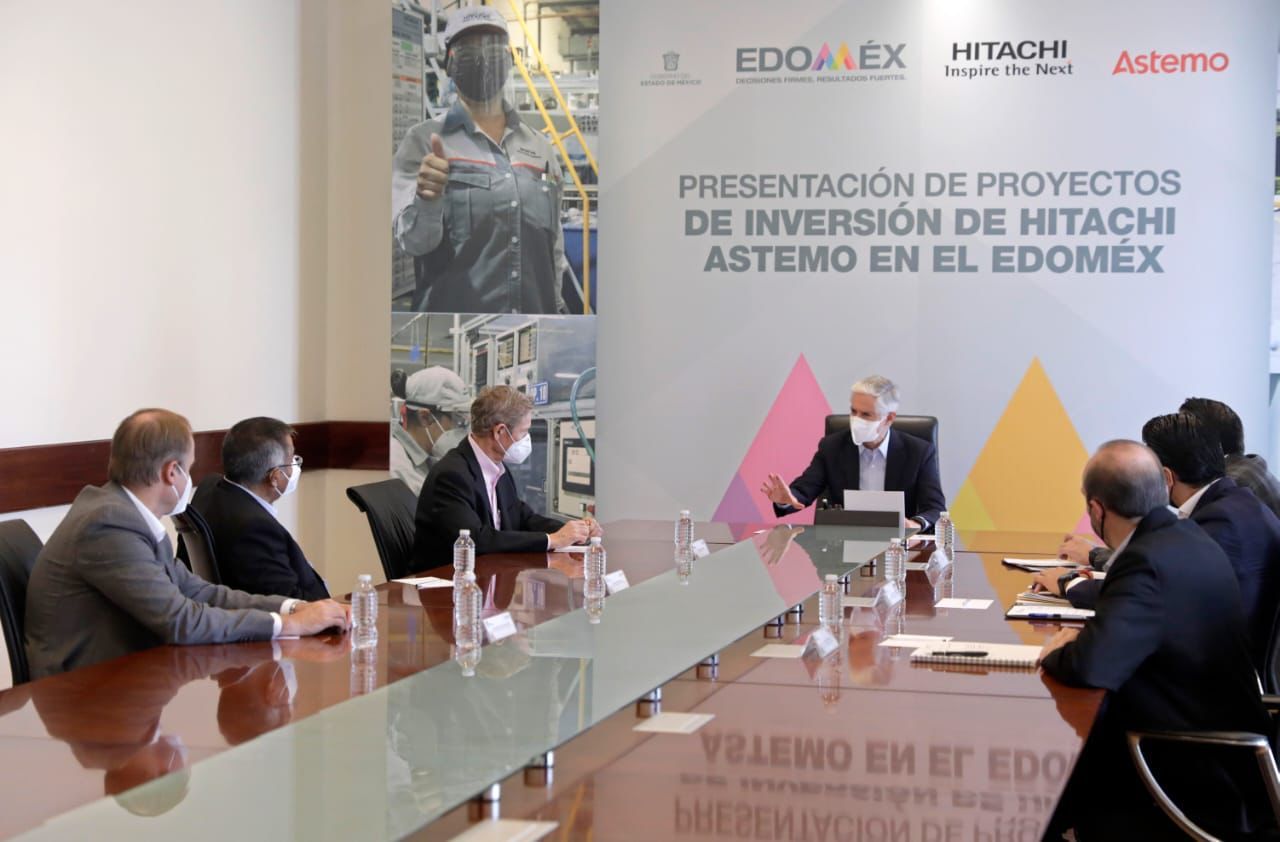 Anuncia Alfredo del Mazo inversión de 56 millones de pesos de Hitachi  Astemo en seguridad industrial de plantas en Lerma