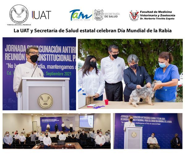 La UAT y Secretaría de Salud estatal celebran Día Mundial de la Rabia