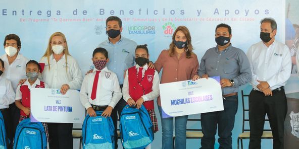 Impulsa Gobierno del Estado y DIF Tamaulipas apoyos a sectores vulnerables e infraestructura educativa