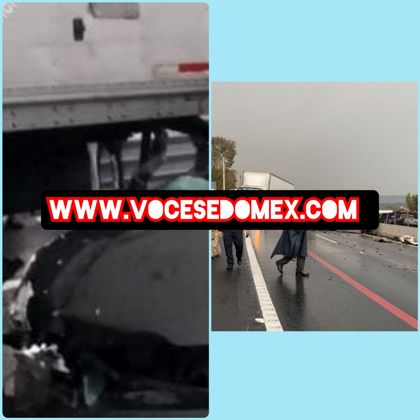 Dos accidentes se registran esta semana en la carretera Texcoco-Calpulalpan, a la altura de Apipilhuasco 