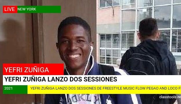 Yefri Zuñiga, lanzó dos sesiones de Freestyle Flow Pegao y Loco Fresh