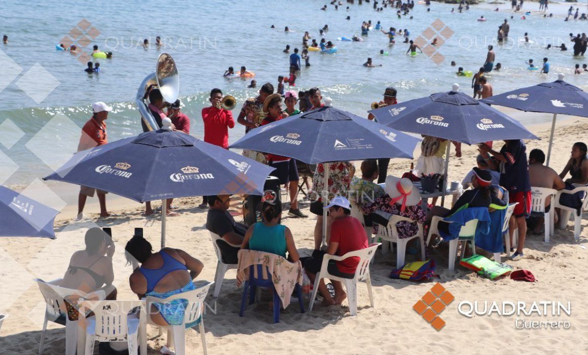 Relajan medidas Covid en playas de Acapulco