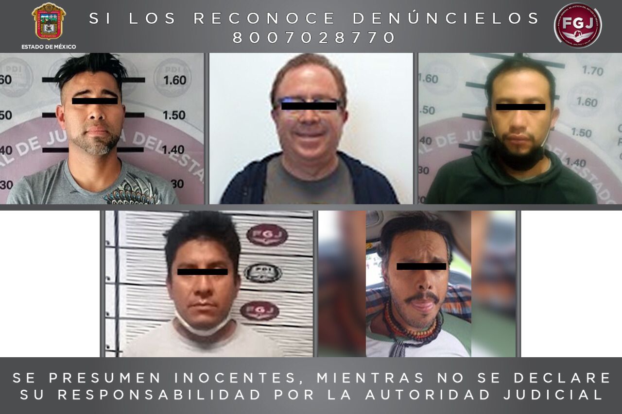 #Detienen a cinco sujetos investigados por violación en Tlalnepantla