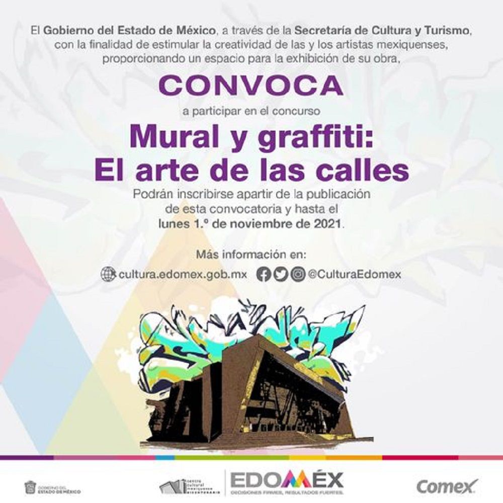 Convoca GEM a participar en el concurso ’mural y graffiti: el arte de las calles’