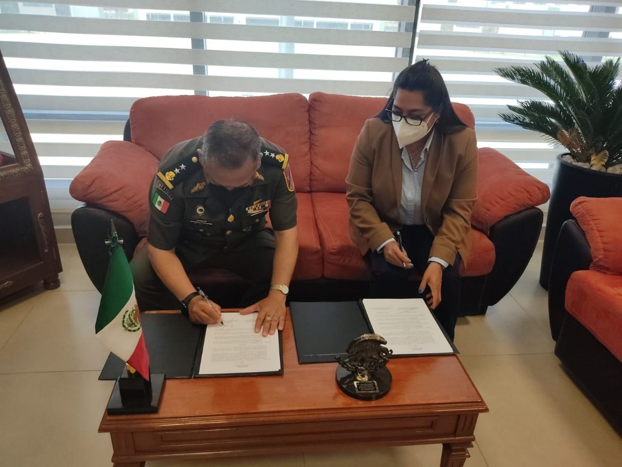 #Texcoco firma acuerdo para construir el cuartel de la Guardia Nacional: Sandra Luz Falcón 