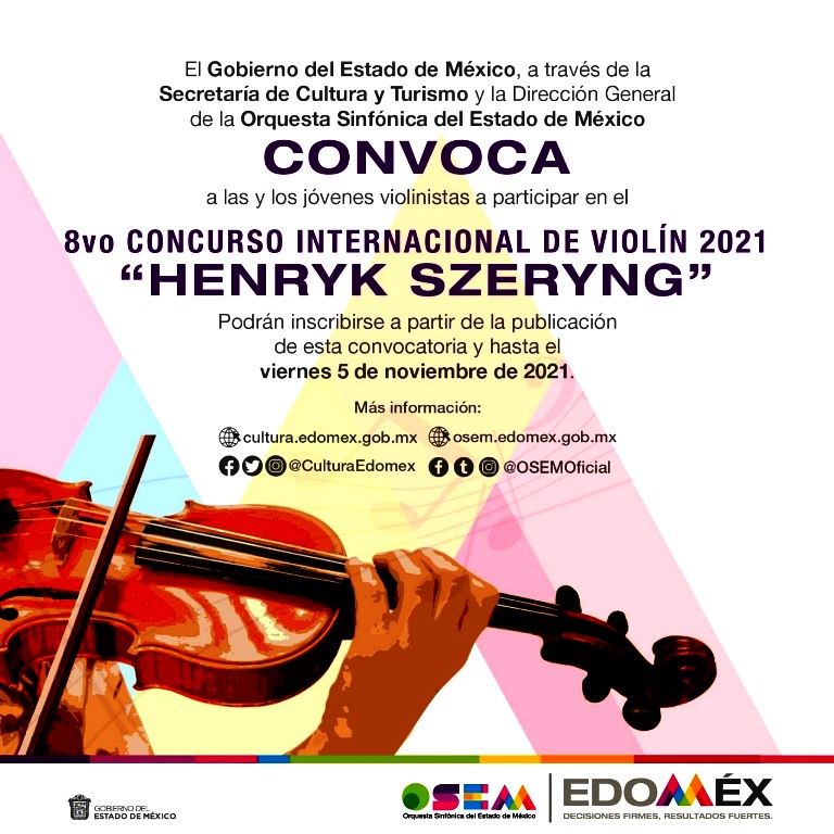 La OSEM convoca al concurso internacional de violín 2021 ’Henry Szeryng’