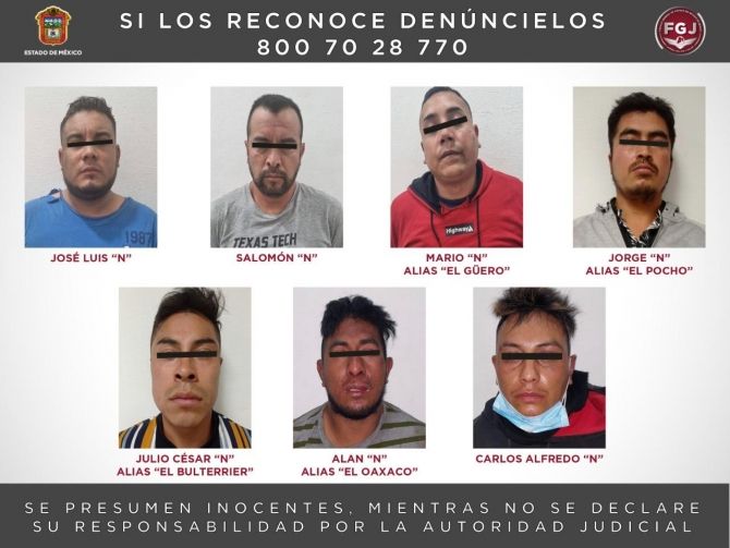 En Toluca la policía le echa el guante a presunta peligrosa banda de secuestradores