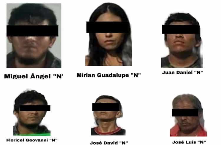 SSP Detiene a 6 presuntos delincuentes en Coatzacoalcos.