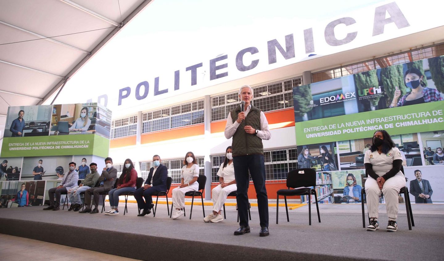Entrega Alfredo del Mazo nuevo edificio a la Universidad Politécnica de Chimalhuacán 