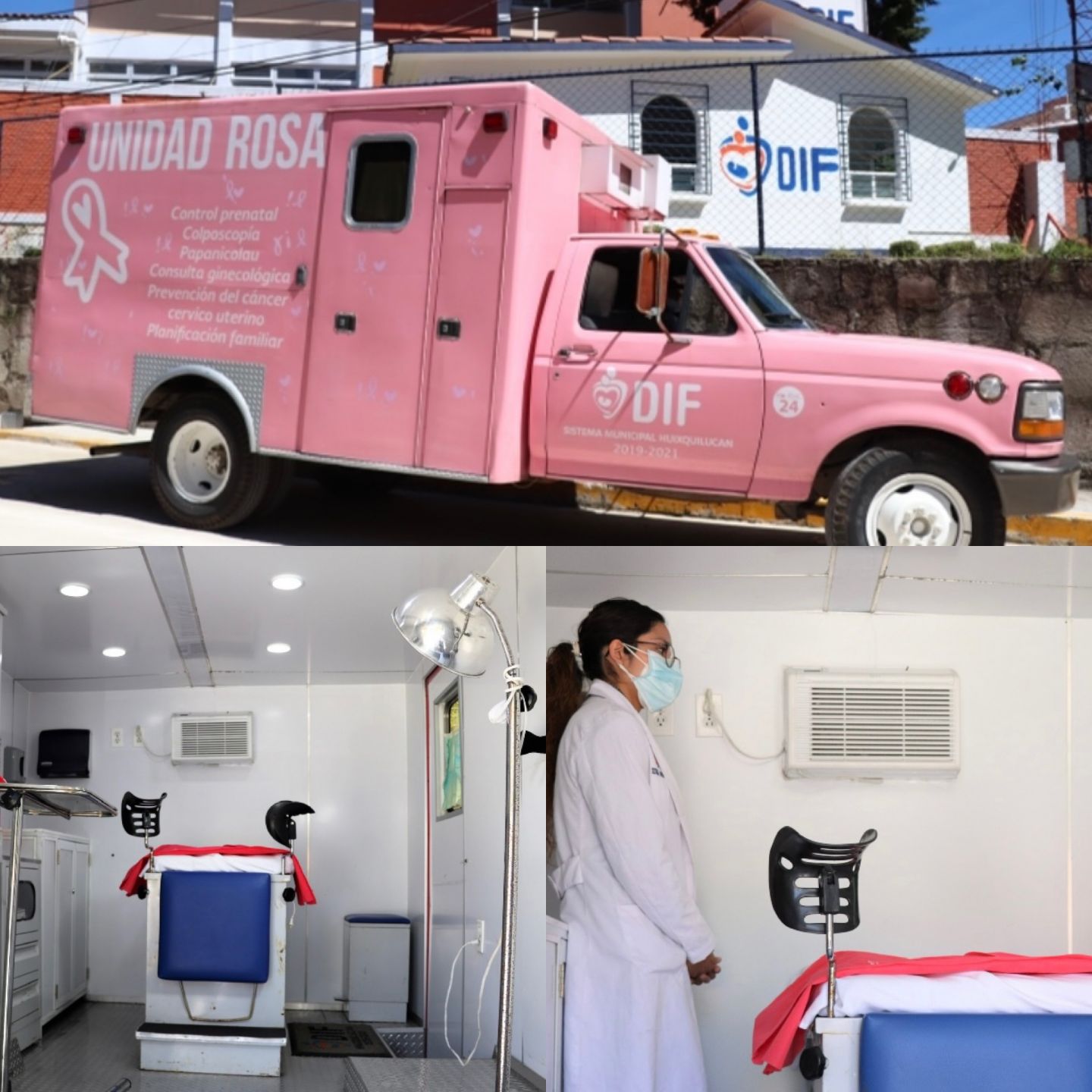 Recorre Unidad Rosa comunidades de Huixquilucan para la detección oportuna de cáncer 