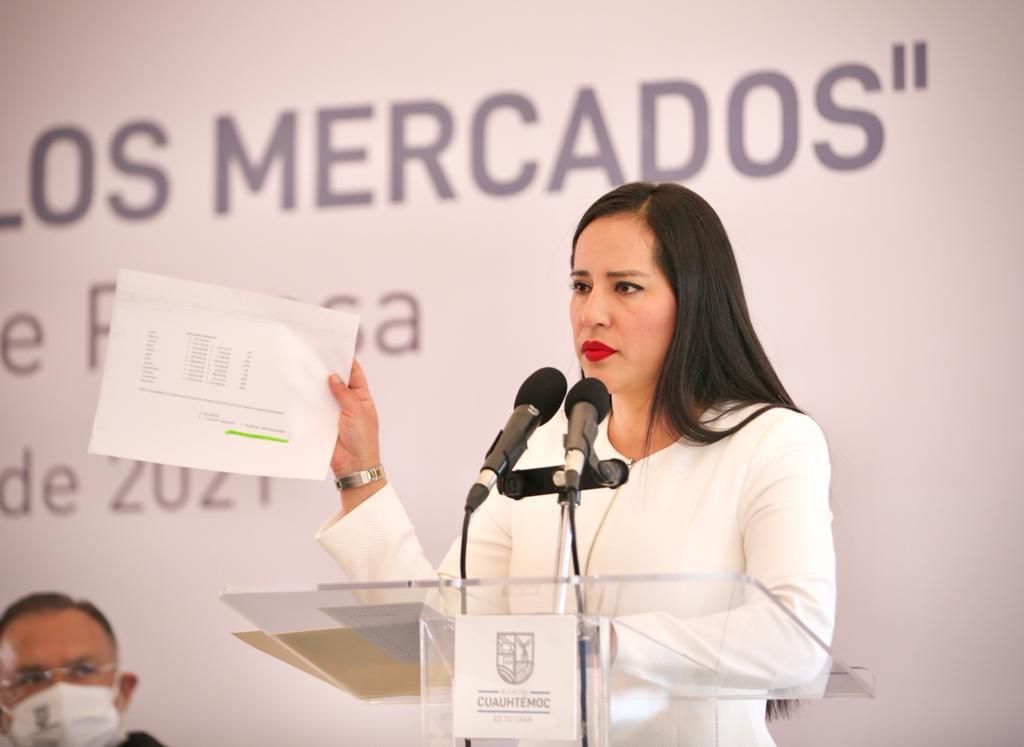 #En la delegación Cuauhtémoc se remodelan los 39 mercados públicos: Sandra Cuevas 