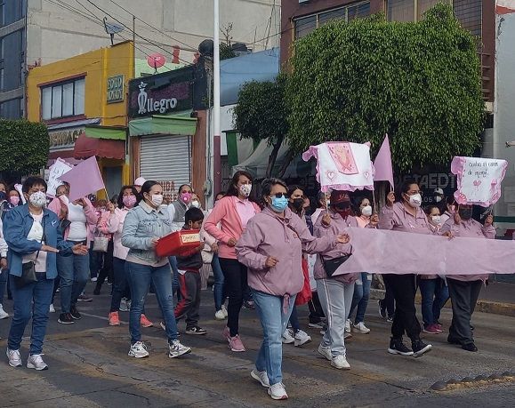  Mujeres Participaron en Rodada de Lucha Contra el Cáncer en Texcoco 