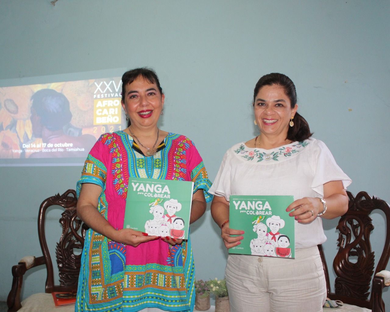 Presentan con éxito el libro Yanga para colorear