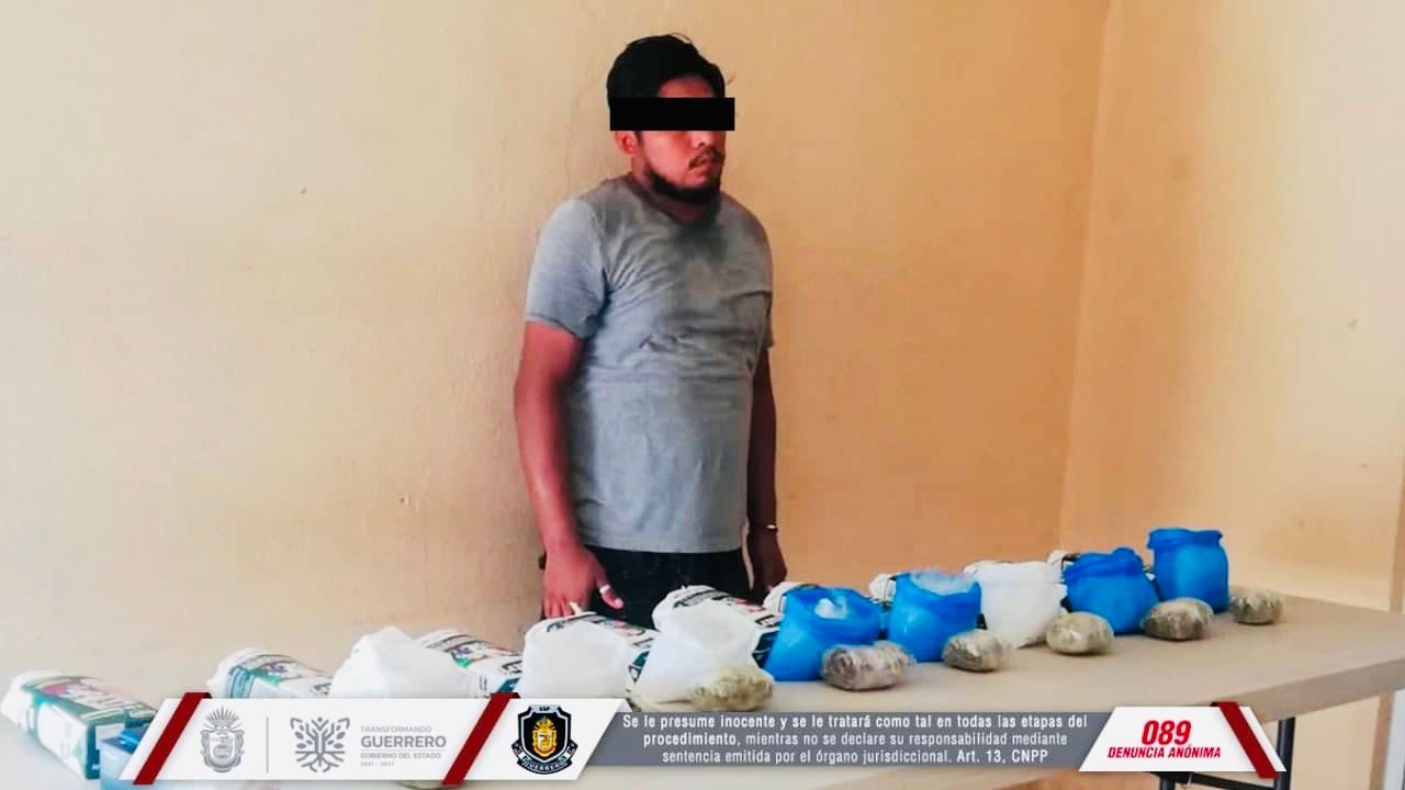 Asegura la SSP Guerrero presunta droga en los penales de Acapulco y Chilpancingo