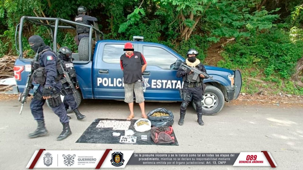 Detiene la policía estatal a una persona en el municipio de Zihuatanejo