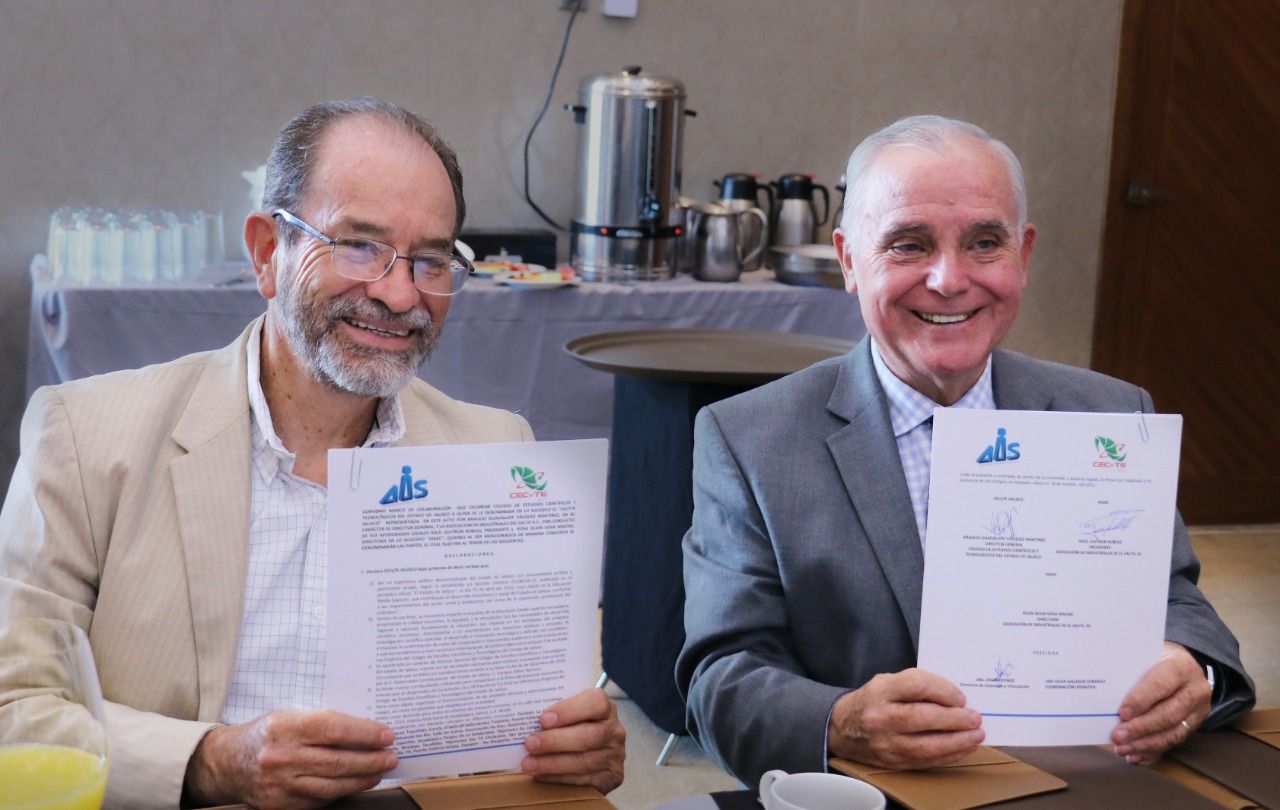 Firman convenio de colaboración educativa entre la AISAC y el CECYTE JALISCO