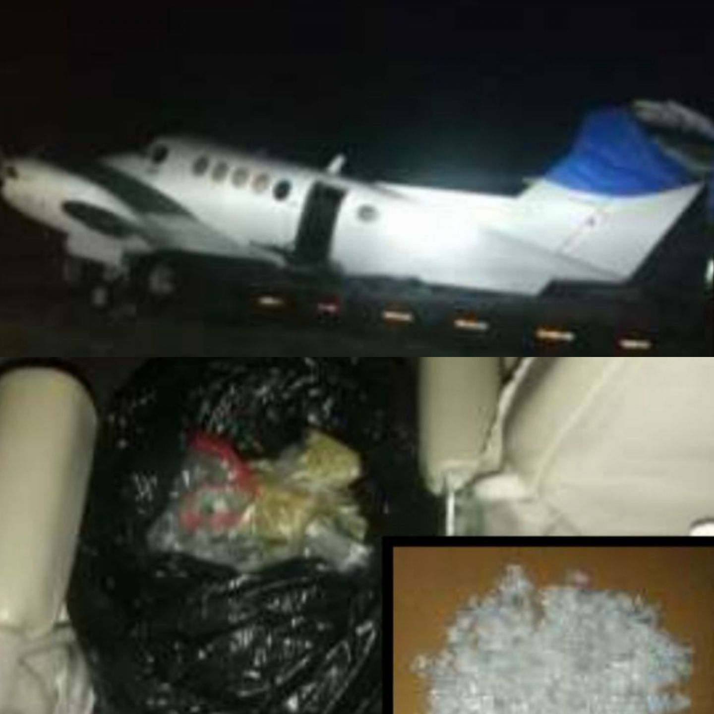 Asegura SSP avioneta con drogas en Tres Valles