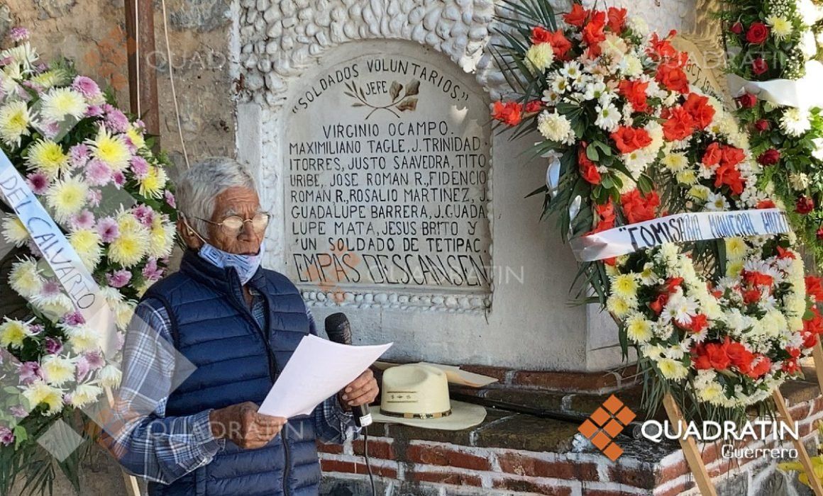 Conmemoran el 104 aniversario de la batalla de tierras de Huixtac, Taxco