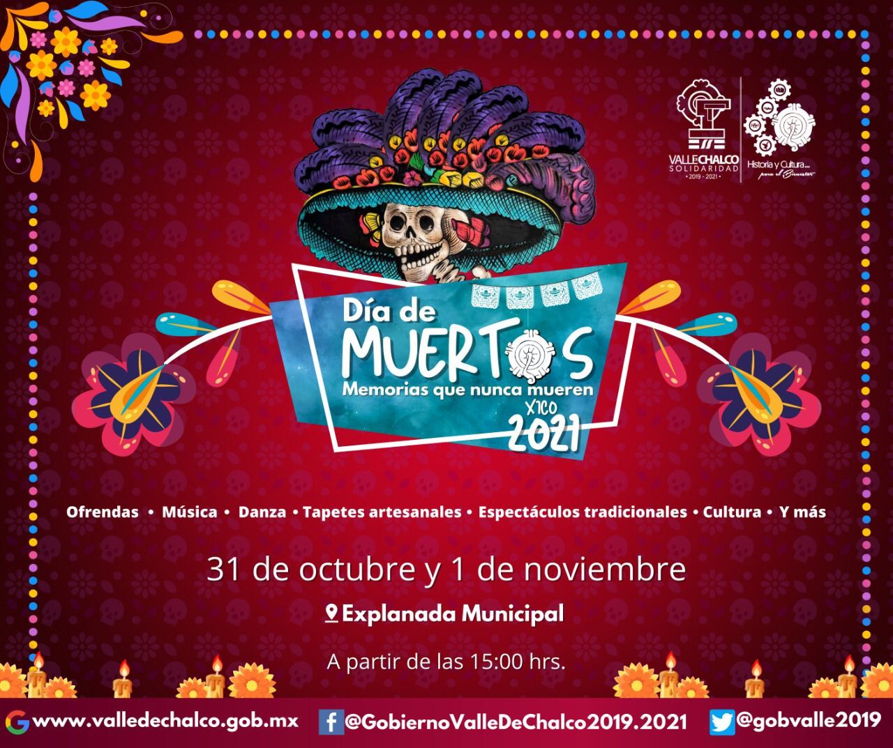 Valle de Chalco alista el festival ’Memorias que nunca mueren, Xico 2021’