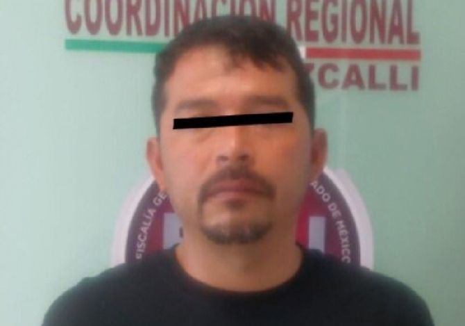 En Coyotepec la FGJEM detiene a policía municipal presunto líder de una banda de delincuentes implicada en el delito del secuestro exprés.