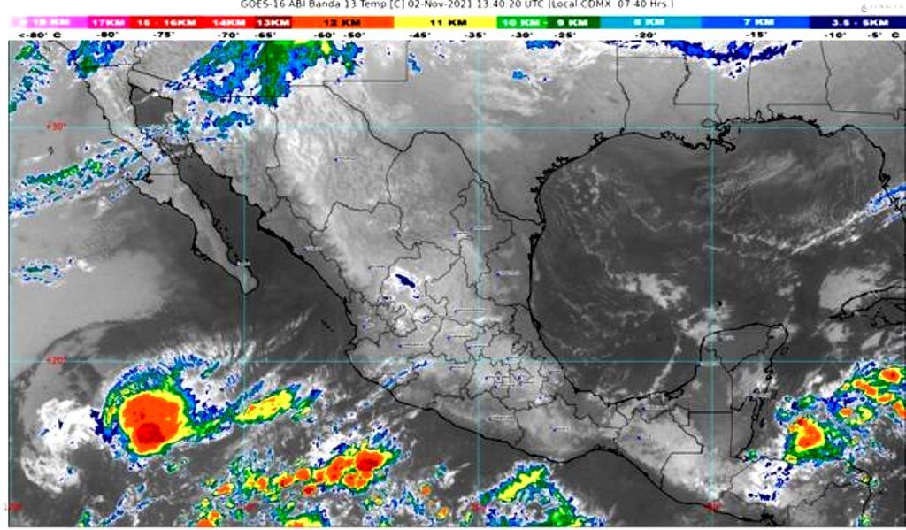 Lluvias puntuales fuertes en Veracruz, Tabasco, Oaxca y Chiapas
