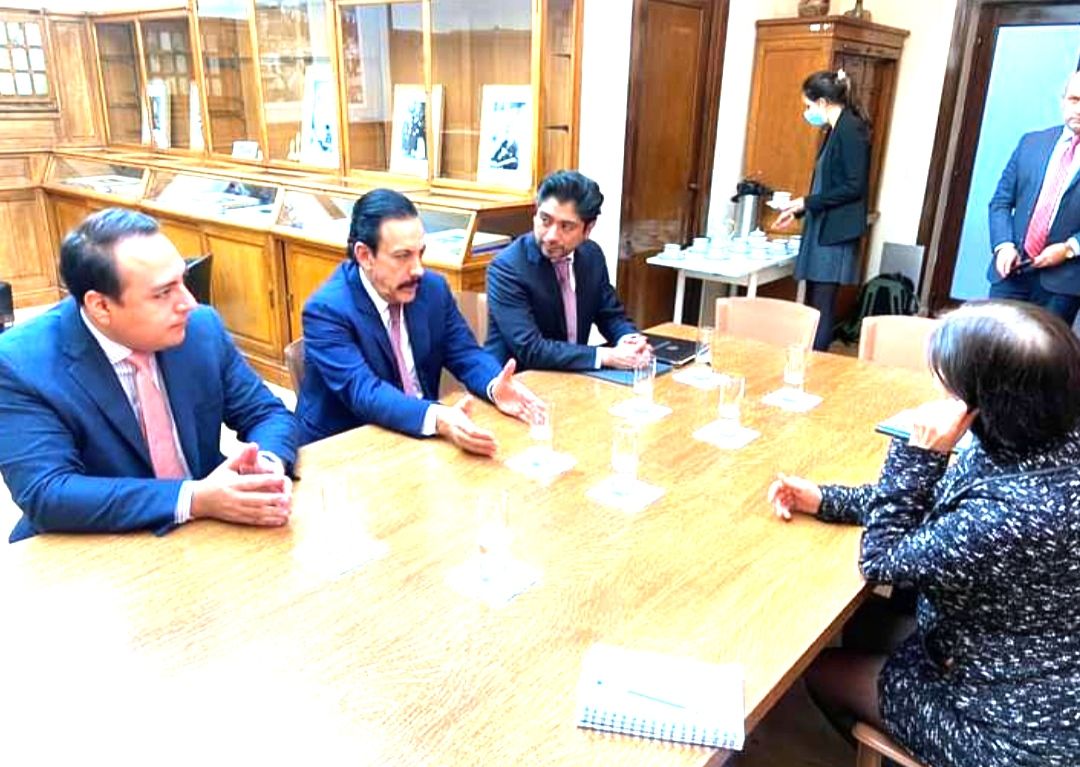 Fortalece Omar Fayad relación bilateral con embajadora de México en Francia
