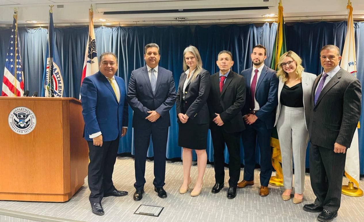 Gobernador de Tamaulipas concluye gira de trabajo en Washington con reuniones en el Departamento de Seguridad Nacional y CBP.