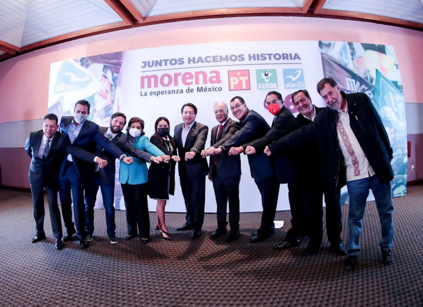 Va Coalición De Morena PT, Verde Ecologista y Nueva Alianza "Juntos Haremos Historia" por 6 Gubernaturas en el 2022.