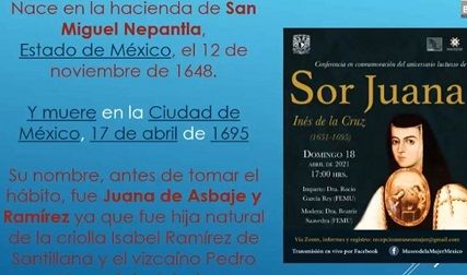 Exponen en Cultura,  Pensamientos de Sor Juana Inés de la Cruz DE SOR JUANA INÉS DE LA CRUZ