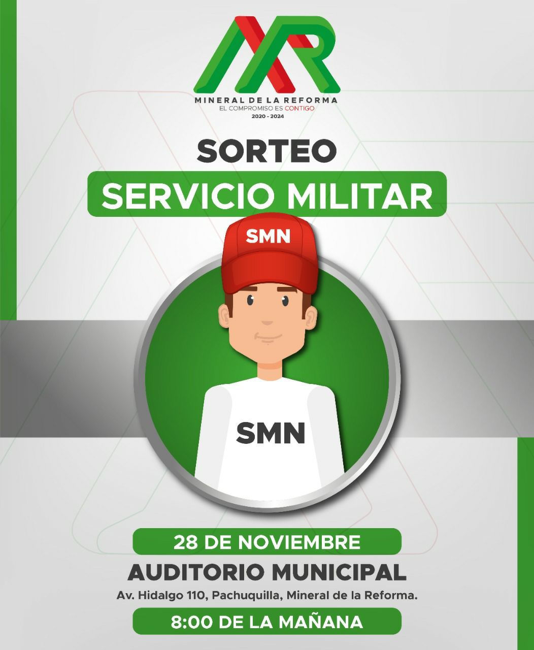 Sorteo para el Servicio Militar en Mineral de la Reforma será el 28 de noviembre