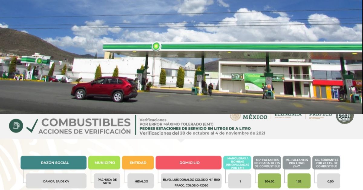 Gasolinería proveedora del Gobierno de Hidalgo es la más transa del país