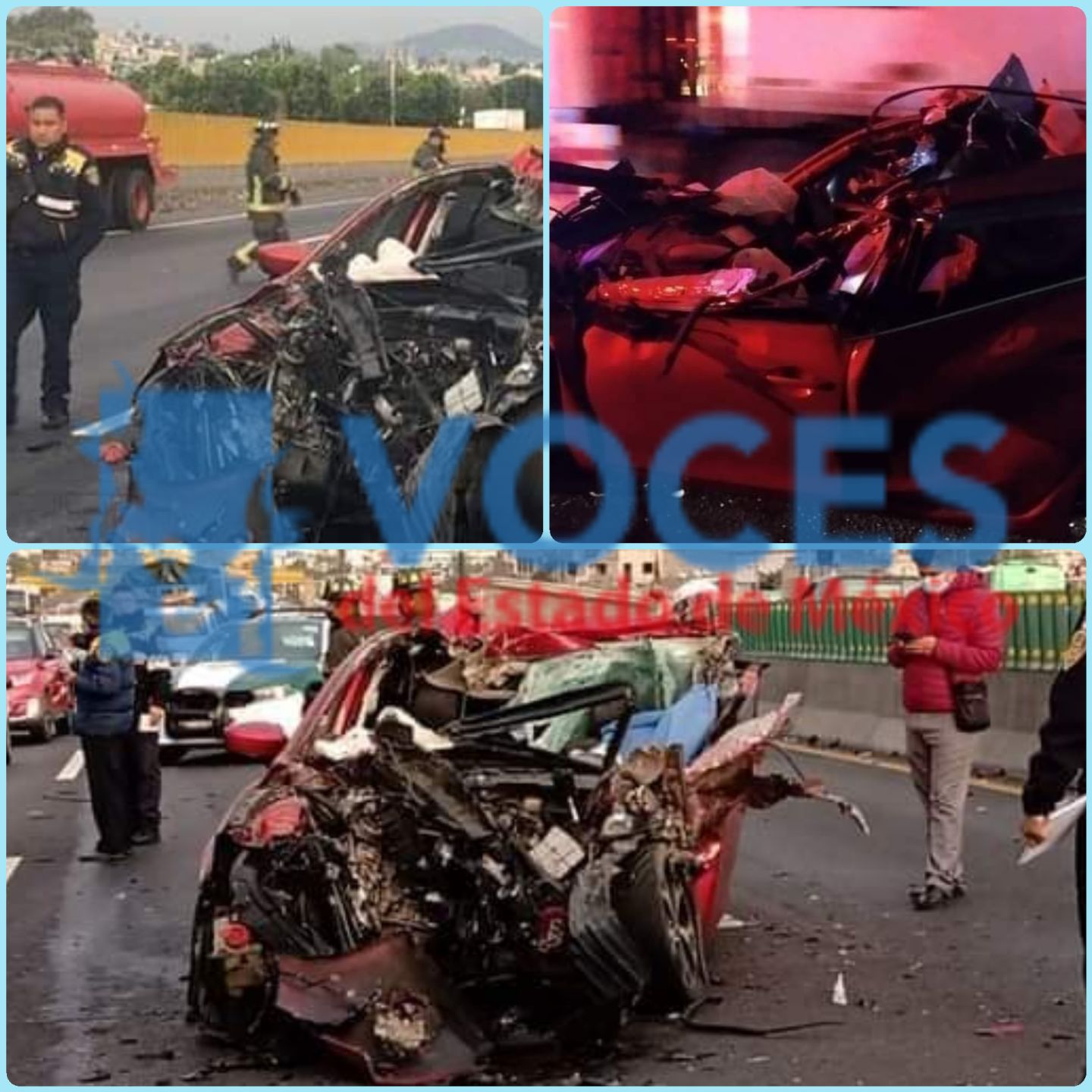 Muere conductor al chocar en la carretera México Puebla, a la altura de Chalco 