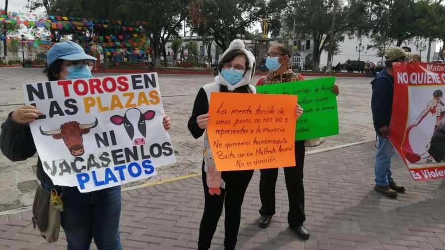 PROTESTAN MATAMOROS CONTRA UNA CORRIDA DE TOROS