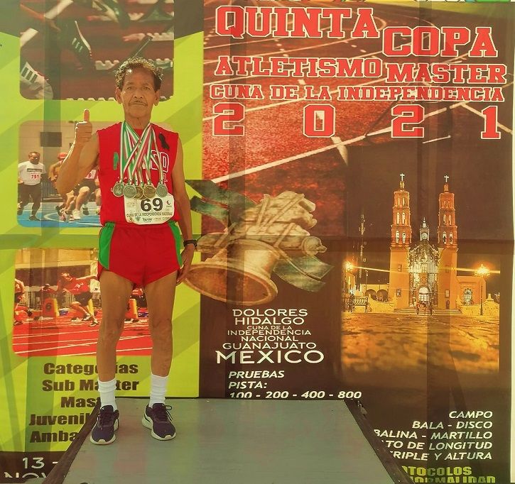 Orgullo texcocano, triunfa en Atletismo Master. Ángel Arriaga