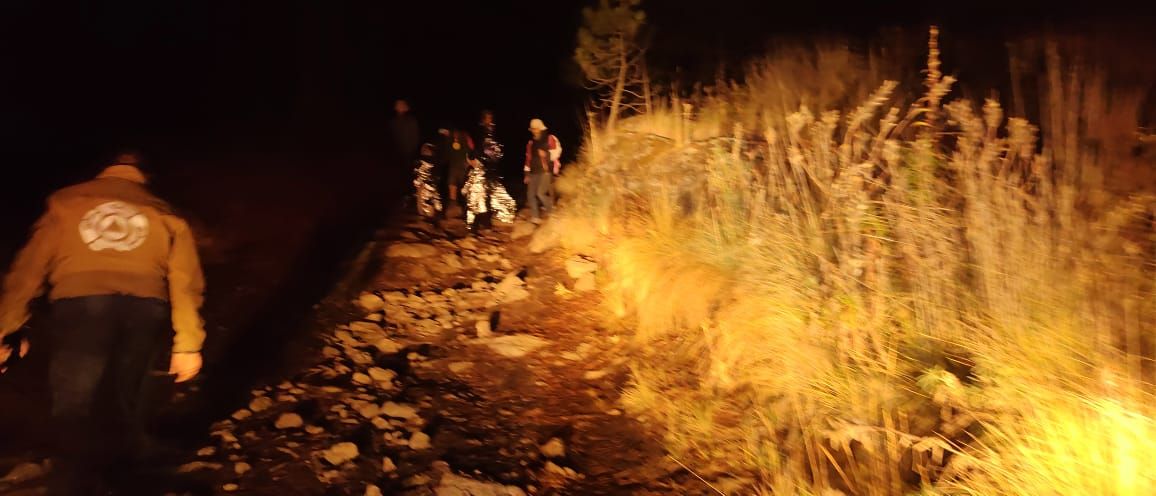 #En Texcoco rescataron a seis personas extraviadas en el Monte Tláloc 