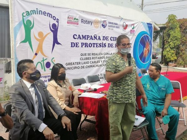 DIF Chimalhuacán y Clubes Rotarios realizan campaña de Cirugía de Rodillas