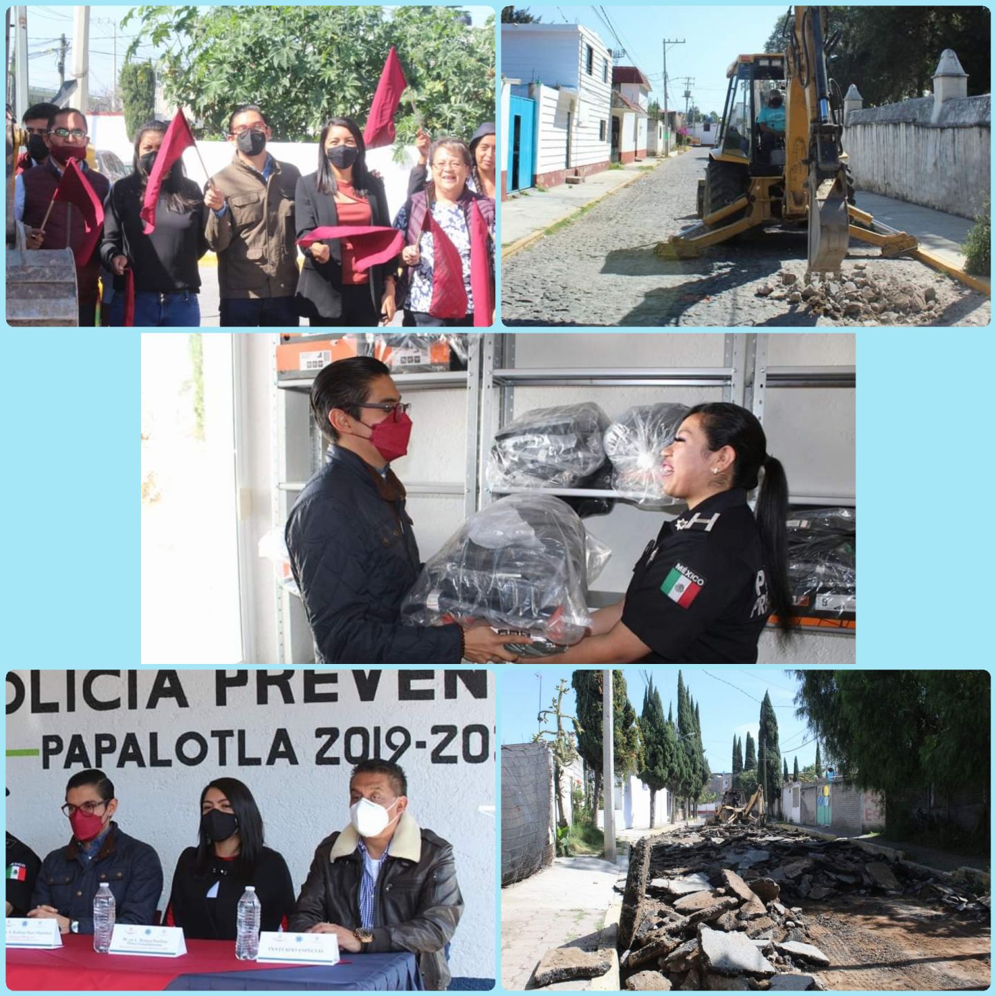 Obras, un C2 y mejor infraestructura en Papalotla, cada día mejora su imagen 