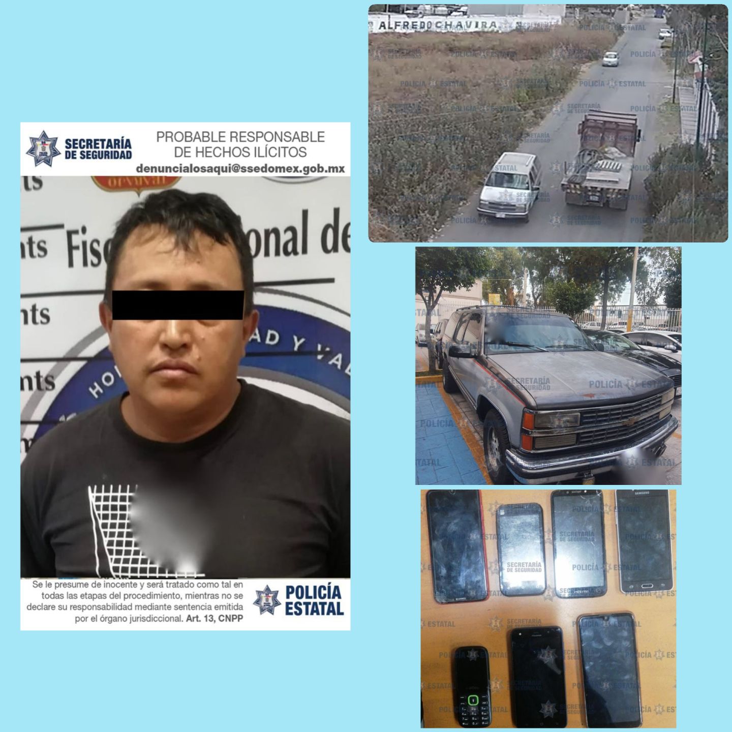 Detienen presunto integrante de un banda delictiva de Michoacan en Texcoco 