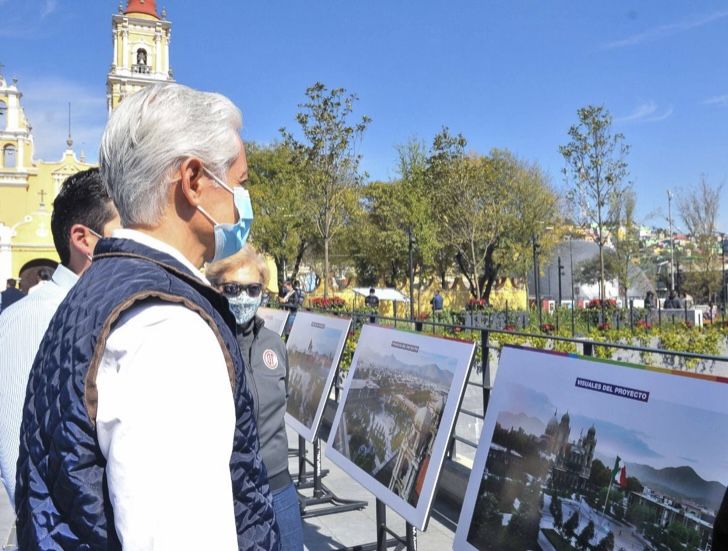 Anuncia Alfredo del Mazo remodelación de la Plaza de los
Mártires en Toluca 