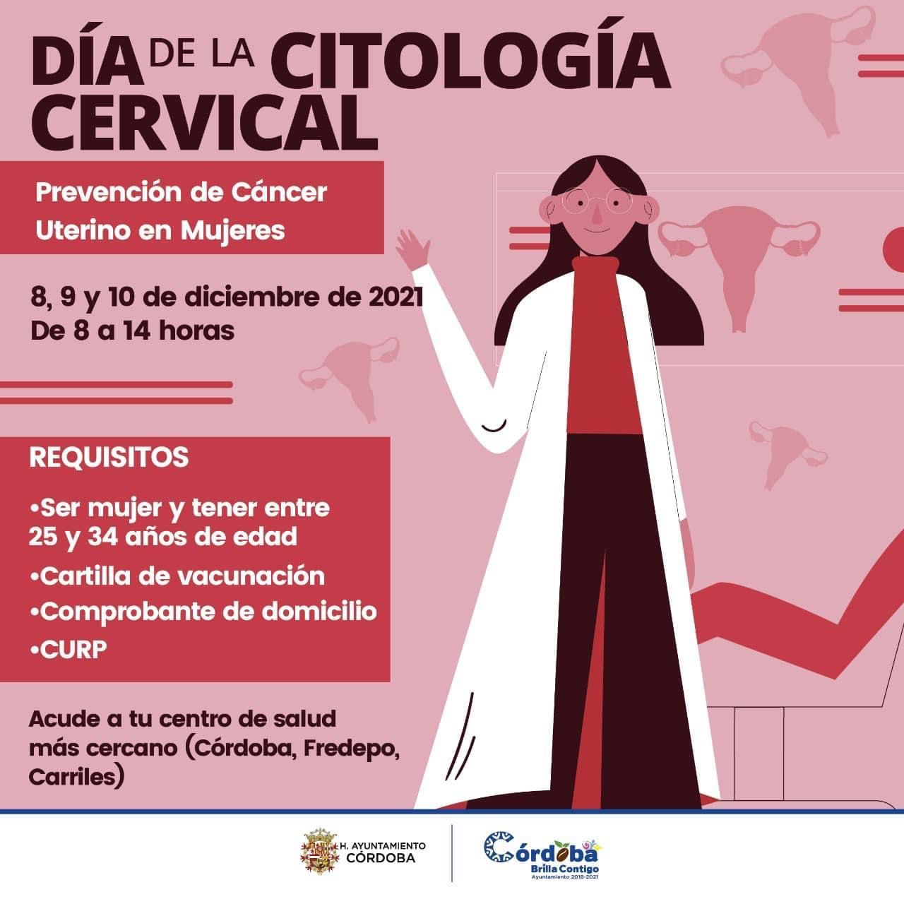 Practicarán pruebas de citología cervical a mujeres de 25 a 34 en Córdoba
