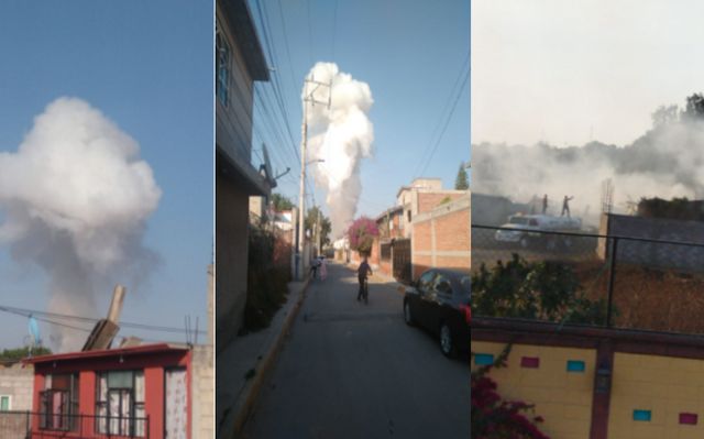 Nueva explosión se registró en Tultepec otra vez fue en la colonia El Mirador, hasta el momento no se reportan muertos ni heridos